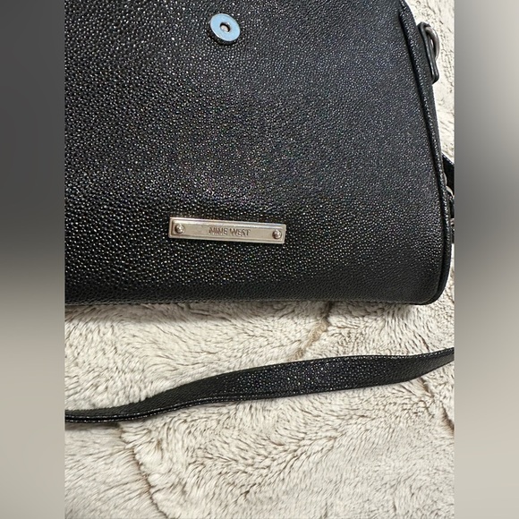 Nine West Black Pebble Crossbody Purse - Picture 7 of 8